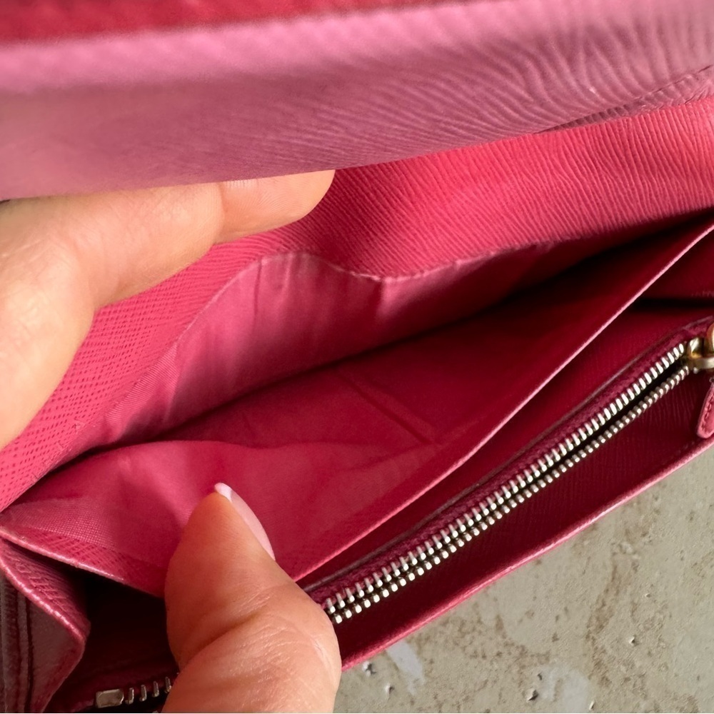 PRADA Milano Pink Long Wallet, Authentic - Picture 11 of 16